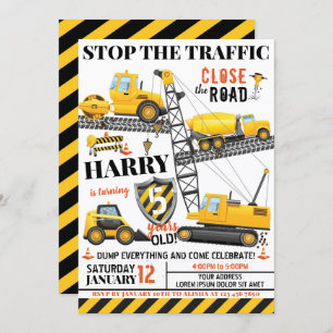 Invitation d'anniversaire de la construction