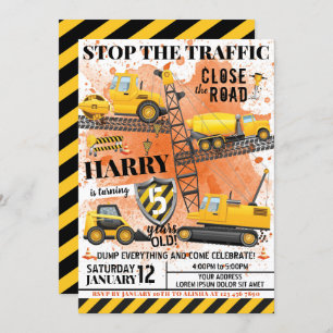 Invitation d'anniversaire de la construction