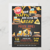 Invitation d'anniversaire de la construction - Blk (Devant)