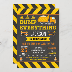 Invitation d'anniversaire de la construction  Cami