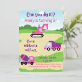 Invitation d'anniversaire de la construction de fi (Debout devant)