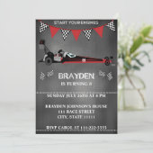 Invitation d'anniversaire de la course de tableau  (Debout devant)