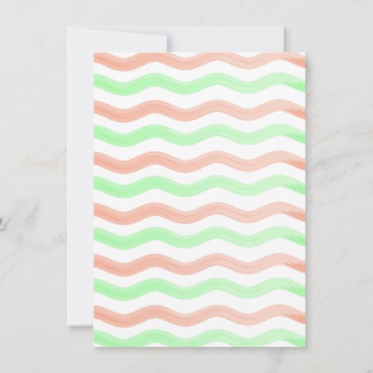 Invitation d'anniversaire de la crème glacée d'été (Dos)