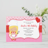 Invitation d'anniversaire de la Cuisine pour enfan (Debout devant)