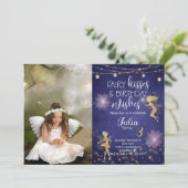 Invitation d'anniversaire de la fée violette (Debout devant)