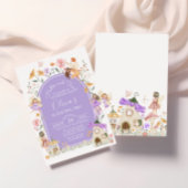 Invitation d'anniversaire de la fée violette