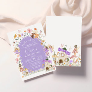Invitation d'anniversaire de la fée violette