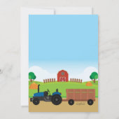 Invitation d'anniversaire de la ferme de cueillett (Dos)