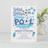 Invitation d'anniversaire de la fête de billard de (Debout devant)