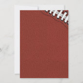 Invitation d'anniversaire de la fête de football p (Dos)