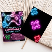 Invitation d'anniversaire de la fête de jeu