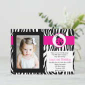 Invitation d'anniversaire de la fête de la femme Z (Debout devant)