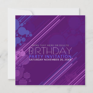 Invitation d'anniversaire de la fête de la maison