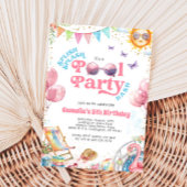 Invitation d'anniversaire de la fête de la piscine