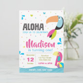 Invitation d'anniversaire de la fête de la piscine (Debout devant)