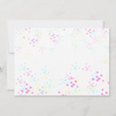 Invitation d'anniversaire de la fête de la piscine (Dos)