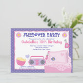 Invitation d'anniversaire de la fête de Purple Stw (Debout devant)