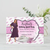 Invitation d'anniversaire de la fête de yacht (Debout devant)