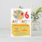 Invitation d'anniversaire de la fête des enfants (Debout devant)