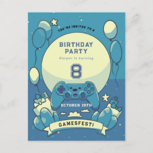 Invitation d'anniversaire de la fête des enfants b