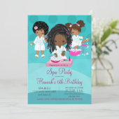 Invitation d'anniversaire de la fête des Spas afro (Debout devant)