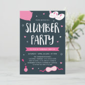 Invitation d'anniversaire de la fête du bois rose (Debout devant)