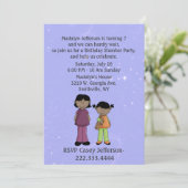 Invitation d'anniversaire de la fête du bois sur m (Debout devant)