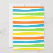 Invitation d'anniversaire de la fête du Cool noir (Dos)