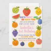 Invitation d'anniversaire de la fête tropicale (Devant / Derrière)