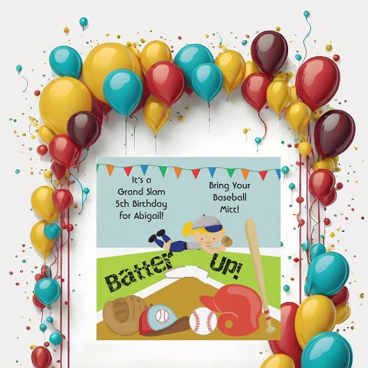 Invitation d'anniversaire de la fille blonde perso