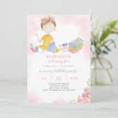 Invitation d'anniversaire de la fille couture (Debout devant)