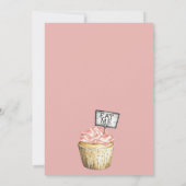 Invitation d'anniversaire de la fille de Tea Party (Dos)