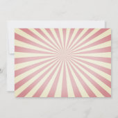 Invitation d'anniversaire de la fille de terrain d (Dos)