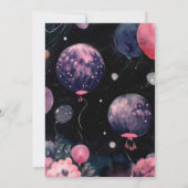 Invitation d'anniversaire de la fille Owl Kids (Dos)