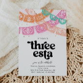 Invitation d'anniversaire de la fille Three Esta
