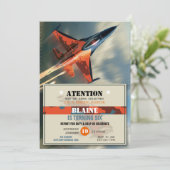 Invitation d'anniversaire de la Force aérienne (Debout devant)