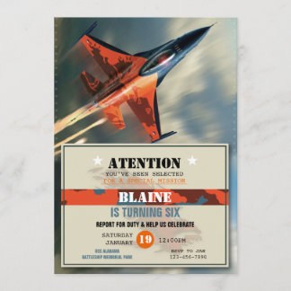 Invitation d'anniversaire de la Force aérienne