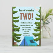 Invitation d'anniversaire de la forêt (Debout devant)