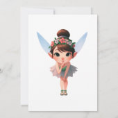 Invitation d'anniversaire de la forêt de Fairytale (Dos)