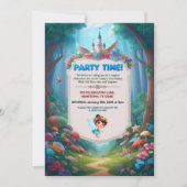Invitation d'anniversaire de la forêt de Fairytale (Devant)