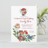 Invitation d'anniversaire de la forêt enchantée (Debout devant)