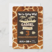 Invitation d'anniversaire de la Giraffe poster de  (Devant)