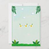 Invitation d'anniversaire de la jungle Animaux de (Dos)