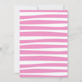 Invitation d'anniversaire de la lama rose (Dos)