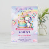 Invitation d'anniversaire de la licorne (Debout devant)