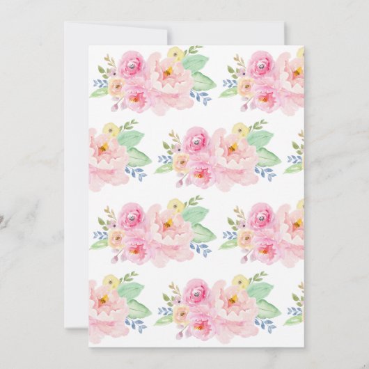 Invitation d'anniversaire de la licorne (Dos)