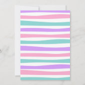 Invitation d'anniversaire de la licorne magique (Dos)