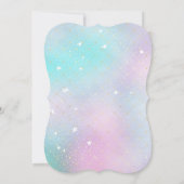 Invitation d'anniversaire de la licorne magique (Dos)