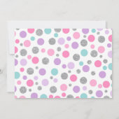 Invitation d'anniversaire de la licorne magique ro (Dos)