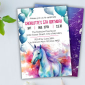 Invitation d'anniversaire de la licorne | Unicorn